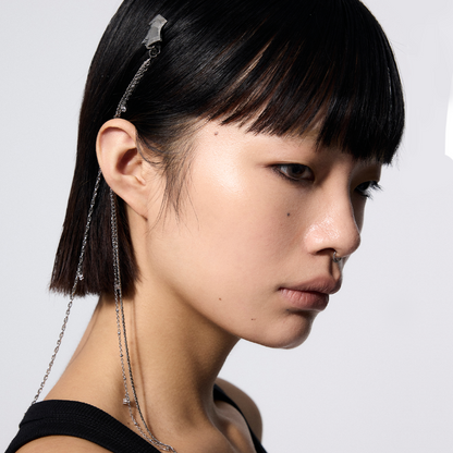 Armor Tassel Braided Hair Clip