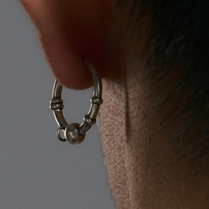 S925 Piercing Ball Earrings