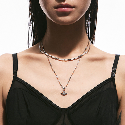 Mini Manta Double-Layer Necklace
