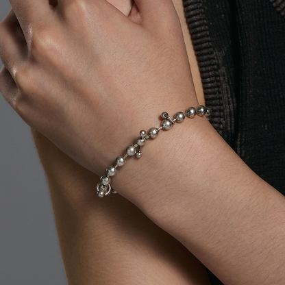 S925 Sterling Silver Piercing Bead Bracelet