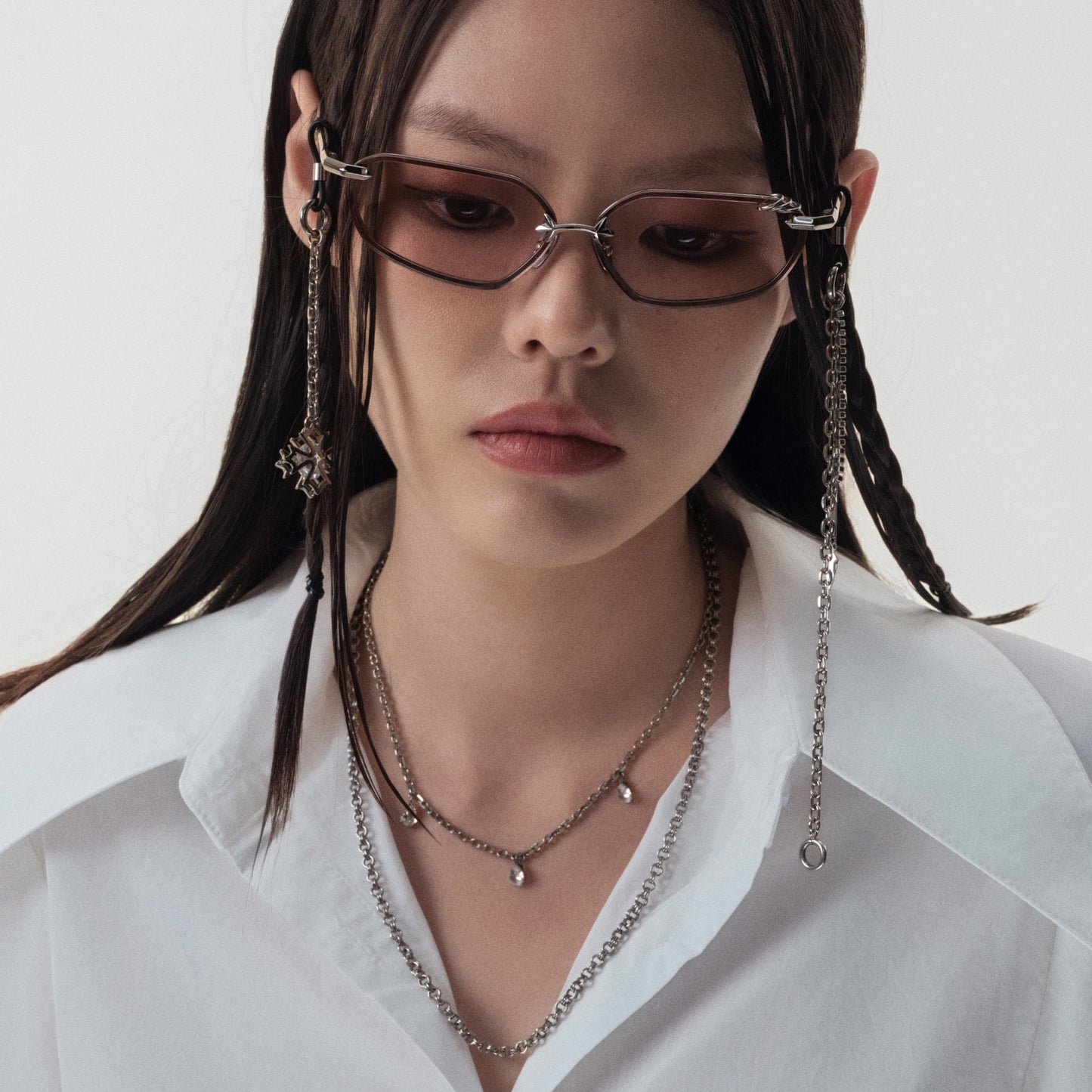 Crossflower Pendant Glasses Chain