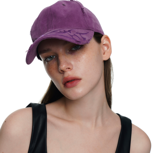 Distressed Embroidered Baseball Cap