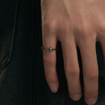 S925 Skull Pinky Ring