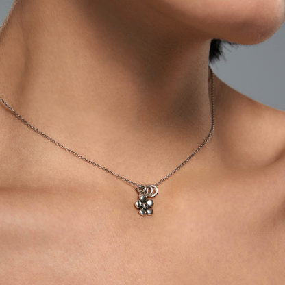 S925 Punk Floral Necklace