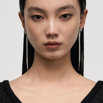 Punk Eye Tassel Earrings