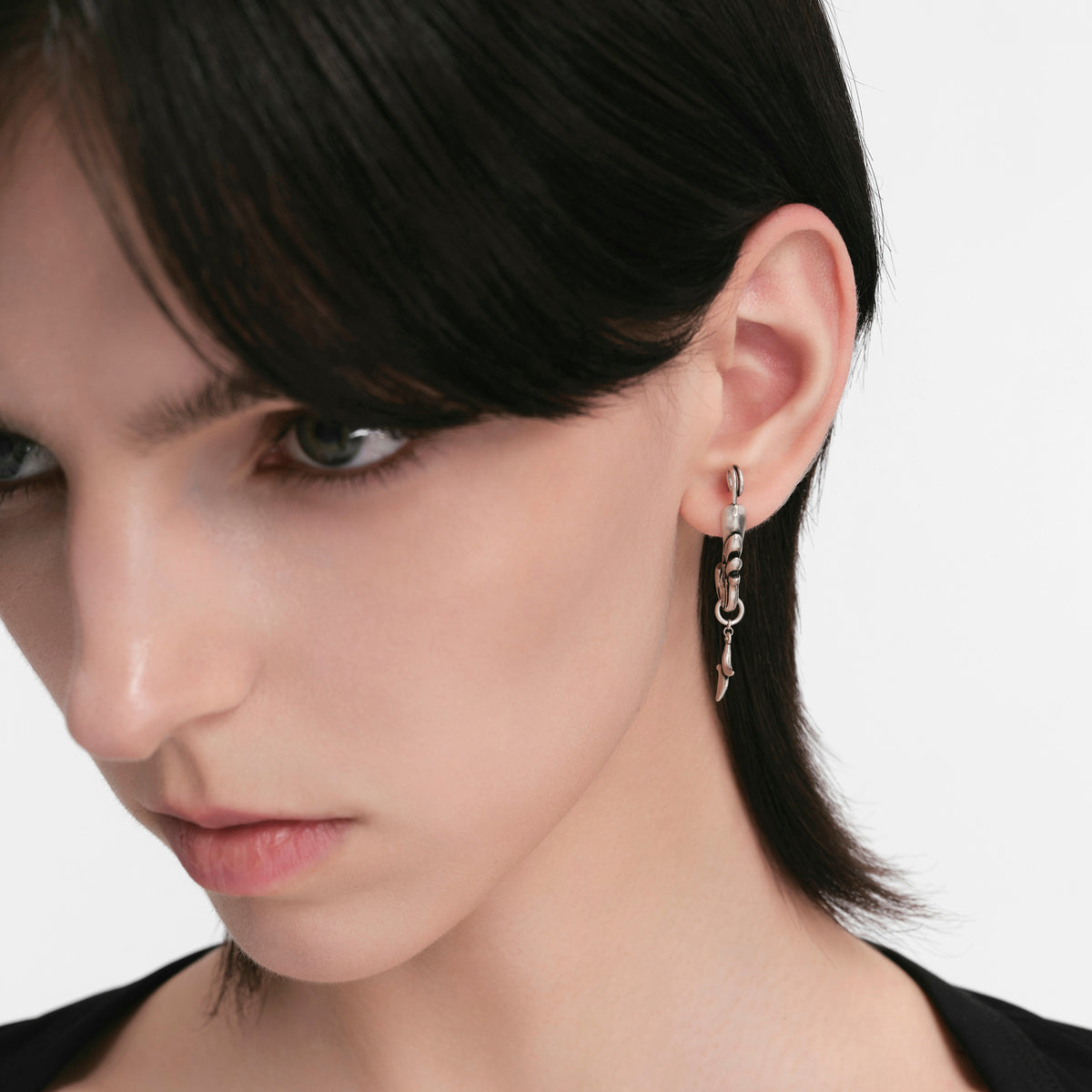 S925 Booby Bird Wing Pin Earring