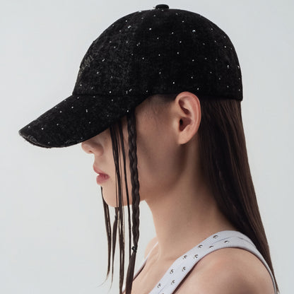 Cornflower Crystal Denim Baseball Cap
