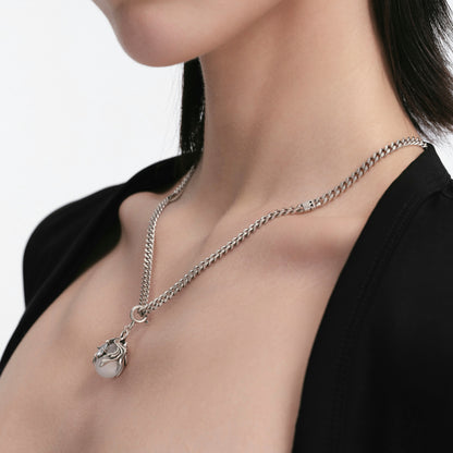S925 Booby Bird Egg Pendant