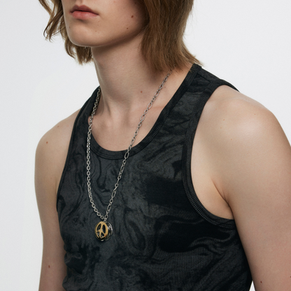 Hand Drum Sweater Necklace