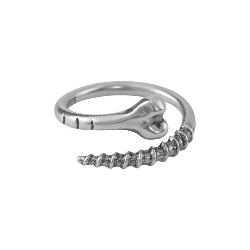 S925 Bone Spike Pinky Ring – Blackheadshop