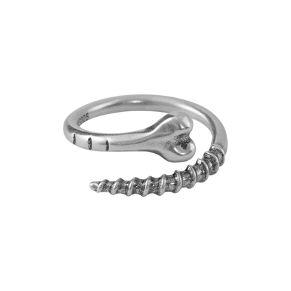 S925 Bone Spike Pinky Ring