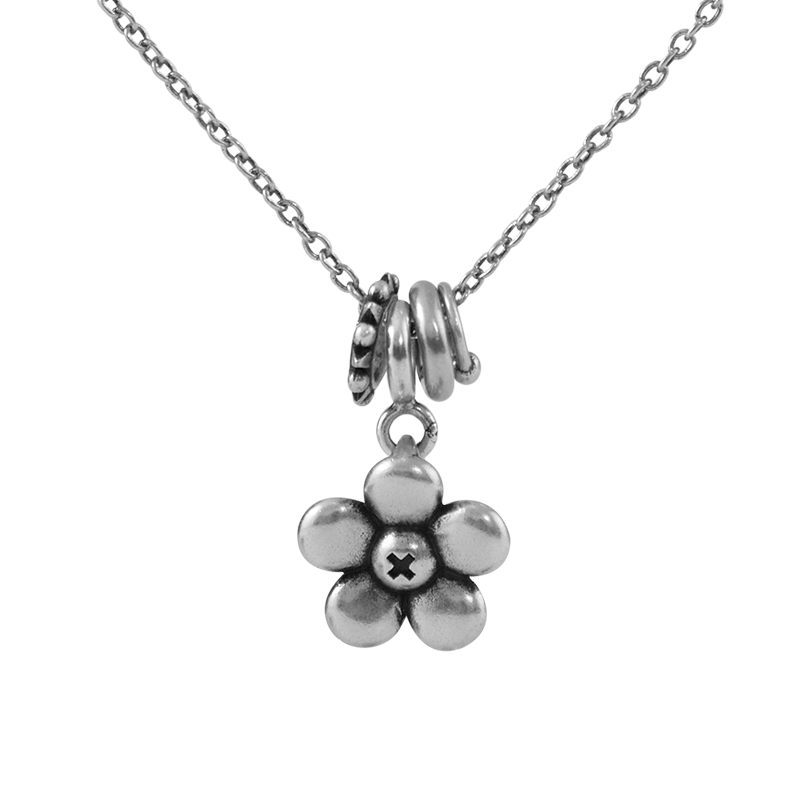 S925 Punk Floral Necklace