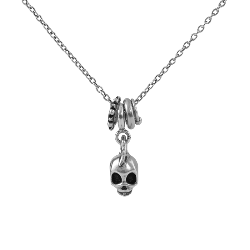 S925 Punk Skull Necklace