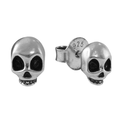 S925 Mini Skull Stud Earrings