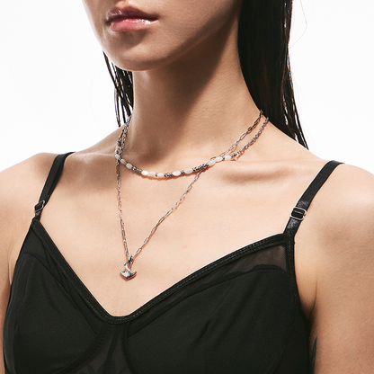 Mini Manta Double-Layer Necklace
