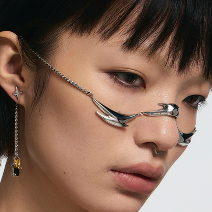 Starburst Spiked Tourmaline Face Jewelry