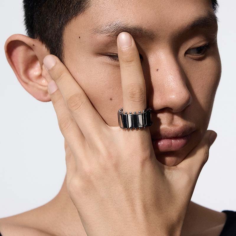 Knight Armor Multi-Layer Ring