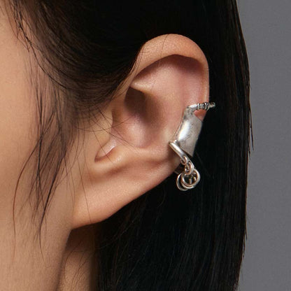 S925 Sterling Silver Piercing Ear Cuff (Single)
