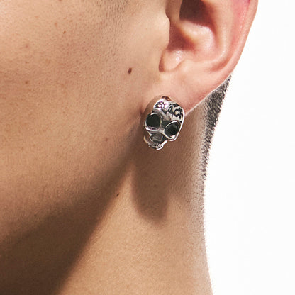 Siren Skull Punk Stud Earrings