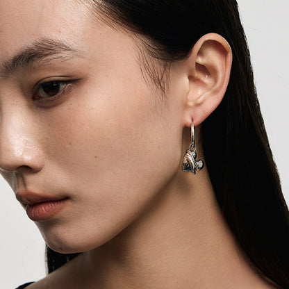 Graffiti Heart Earrings