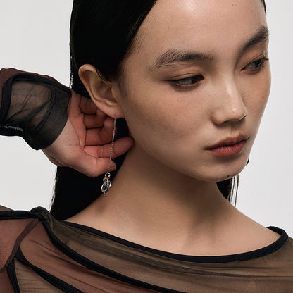 Orbiting Planet Drop Earrings