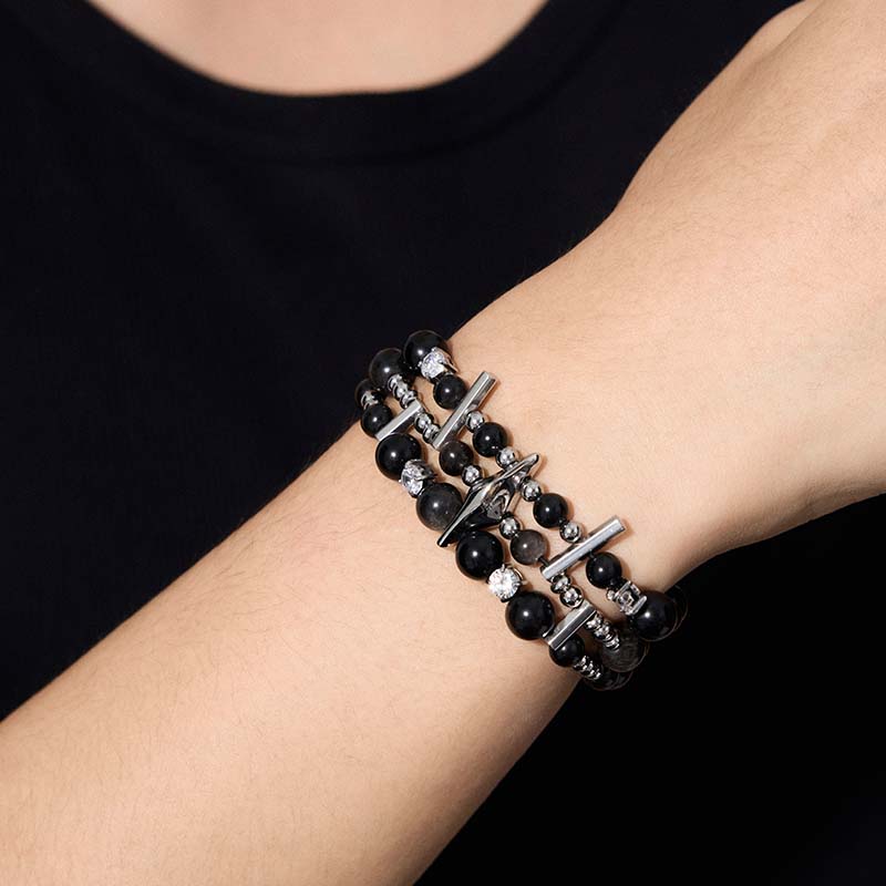 Crescent Knight Multi-Layer Bracelet
