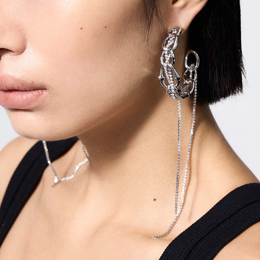 Knight Armor Chain Earrings