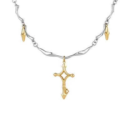 Orbit Square Key Pendant Necklace