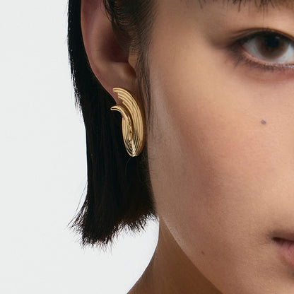 Distorted Bone Record Earrings
