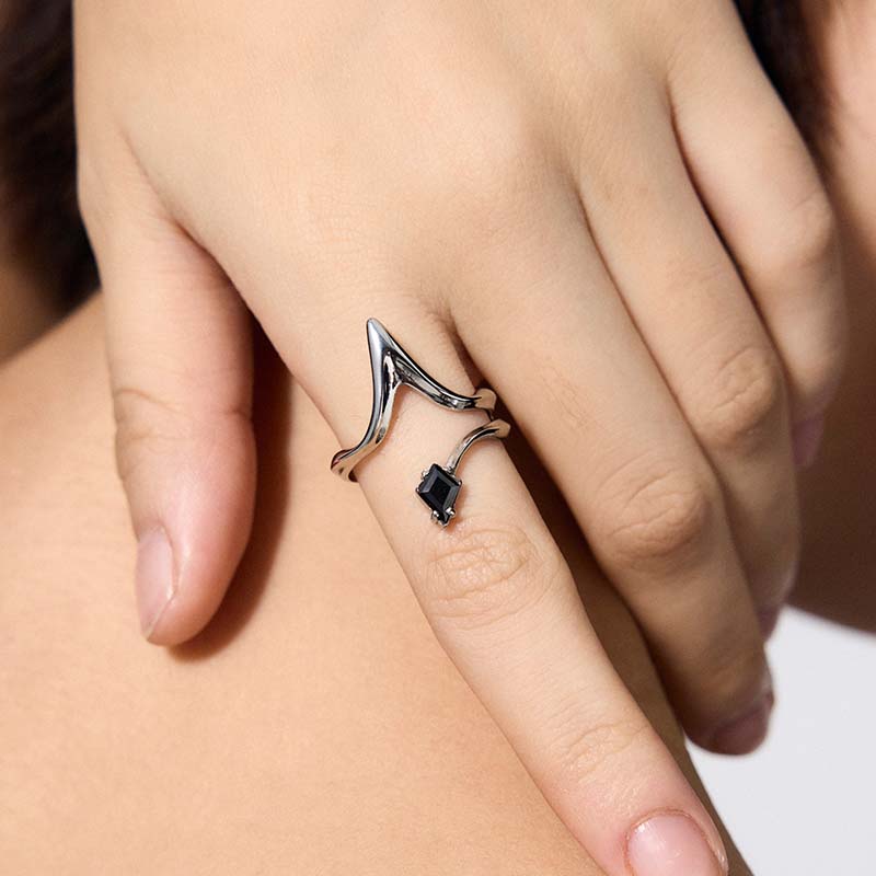 Four-Point Star Armor Ring