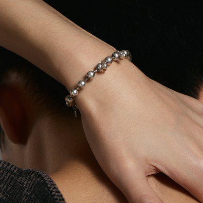 S925 Sterling Silver Piercing Bead Bracelet