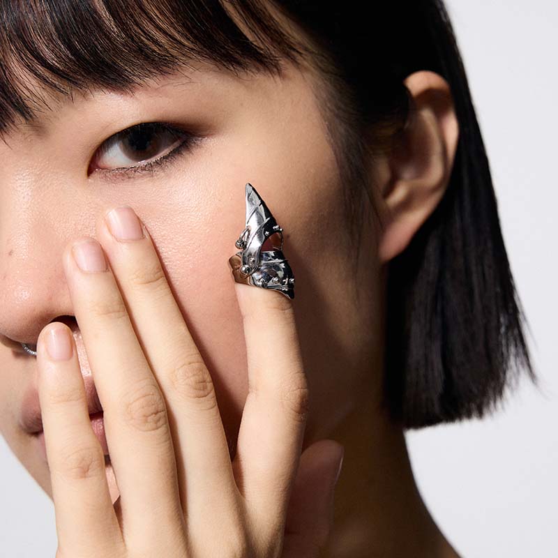 Knight Armor Ear Cuff
