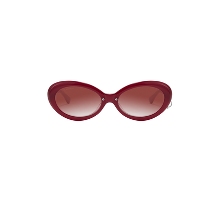 Cat Eye Full-Frame Sunglasses (Red)