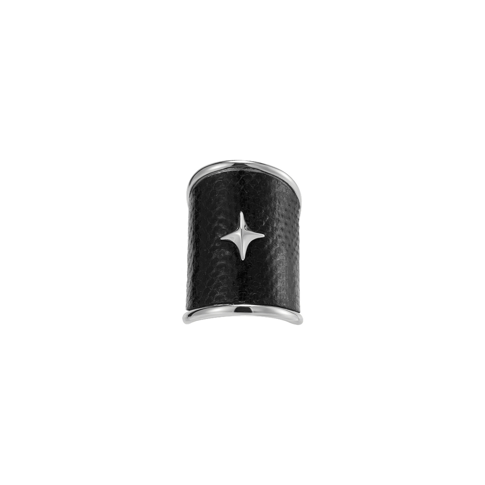 Blackhead Rings BLACKHEAD Snake Starburst Wide Ring – Punk Black Cuff – Blackheadshop