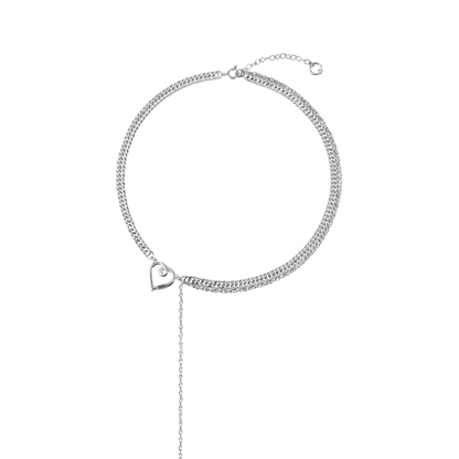 Heart Line Chain Necklace