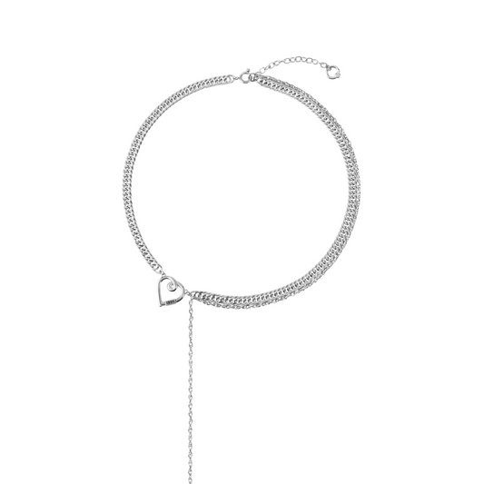 Heart Line Chain Necklace