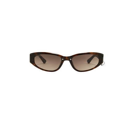 Square Tortoiseshell Pattern Full-Frame Sunglasses