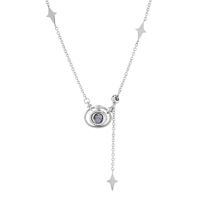 Planet Calling Orbiting Star Necklace