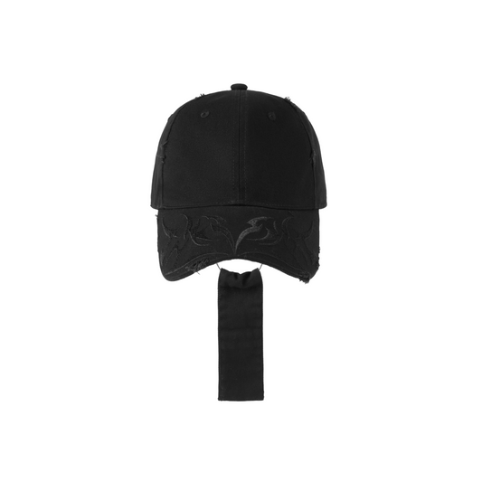 Distressed Embroidered Baseball Cap