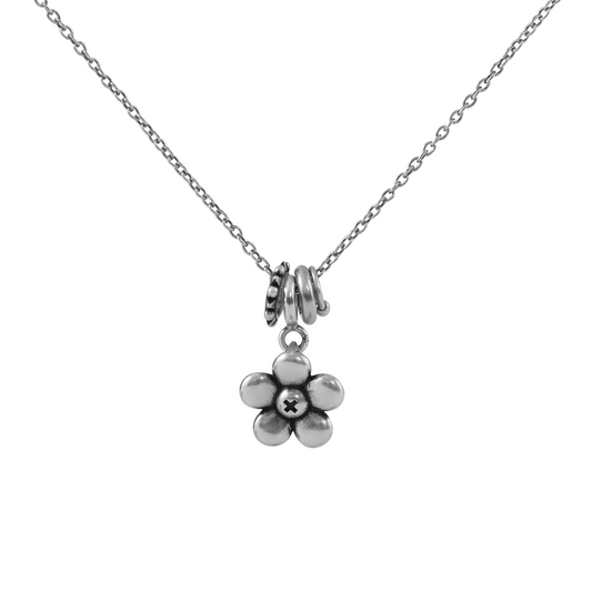 S925 Punk Floral Necklace