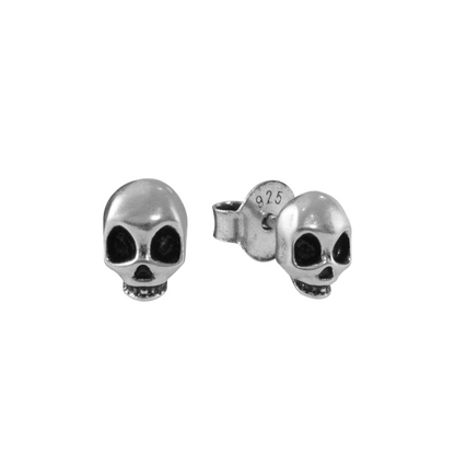 S925 Mini Skull Stud Earrings