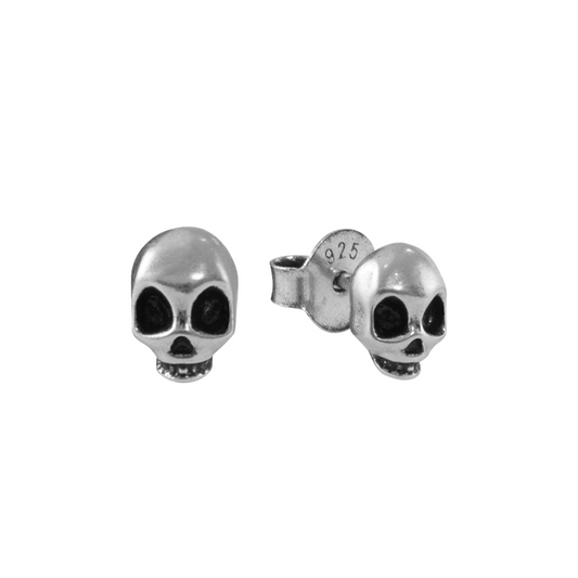 S925 Mini Skull Stud Earrings