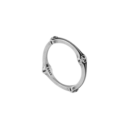 S925 Skull Pinky Ring