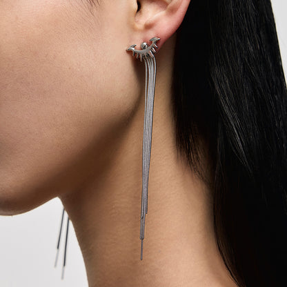 Punk Eye Tassel Earrings