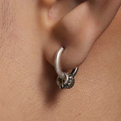 S925 Sterling Silver Zirconia Huggie Hoop Earrings