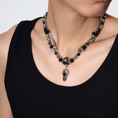 Knight Armor Beaded Necklace