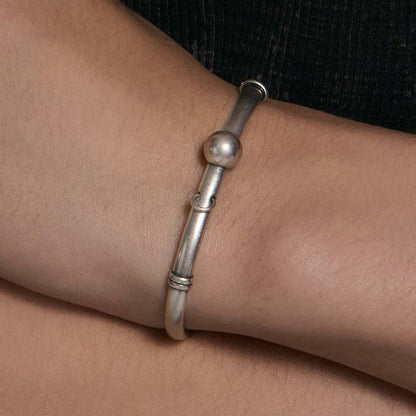 S925 Sterling Silver Piercing Ball Bangle