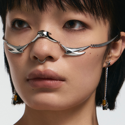 Starburst Spiked Tourmaline Face Jewelry