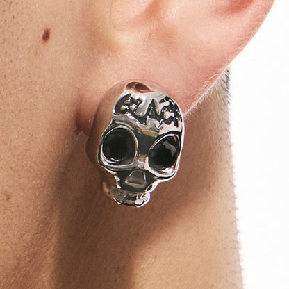 Siren Skull Punk Stud Earrings