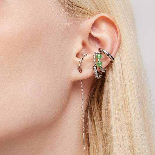 黑色手套 魔法水晶球 耳夹 耳线